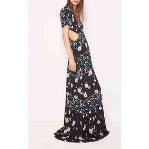 ba&sh Blush Noir Maxi Dress side cutouts, so flattering!